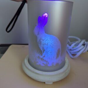 Pink Zebra Easter Bunny Simmering Light Warmer